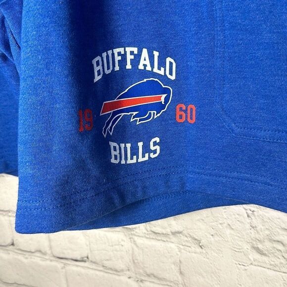 NFL Team Apparel Blue Buffalo Bills Sweatpants Shorts size L Large NEW - Picture 2 of 9